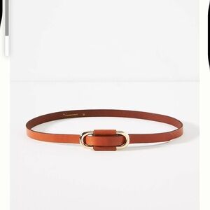 Anthropologie The Blake Skinny Belt with Oval Buckle